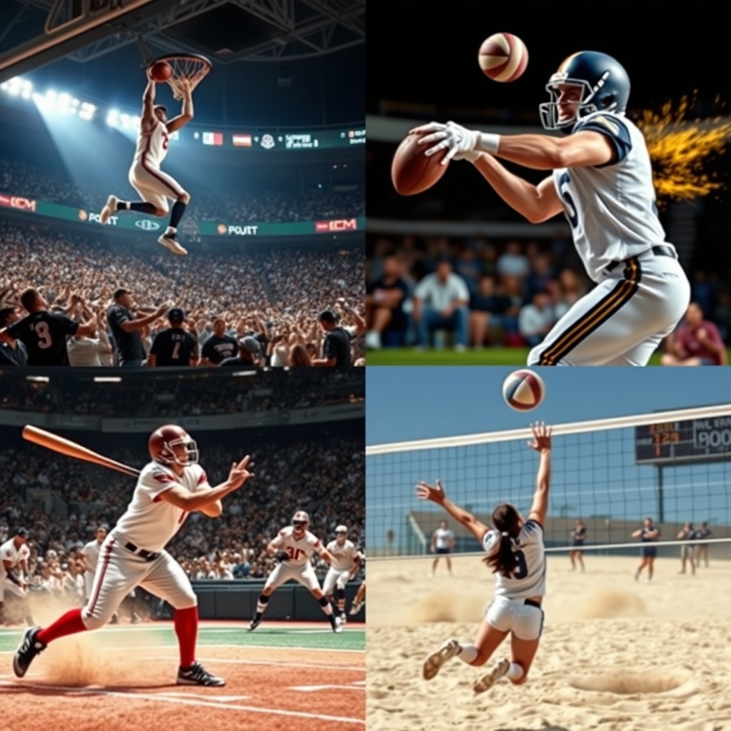 Basketball, Football, Baseball, and Volleyball: The Ultimate Guide to America’s Favorite Sports