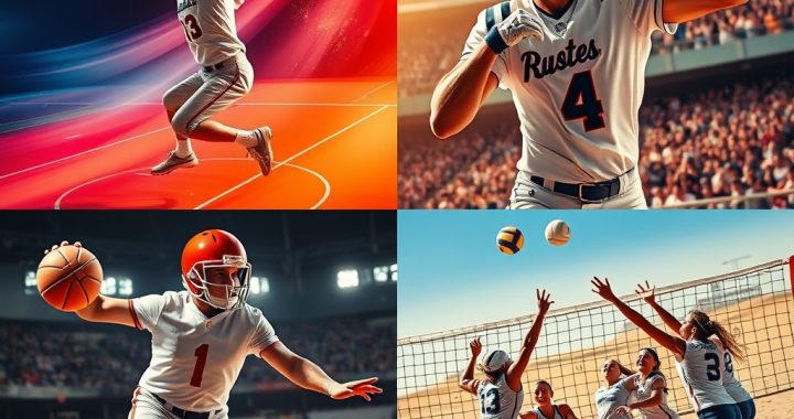 America’s Top 4 Sports: Basketball, Football, Baseball, and Volleyball Compared